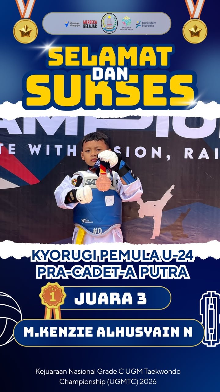 Juara 3 Kyorugi Pemula U 24 Pra Cadet A Putra